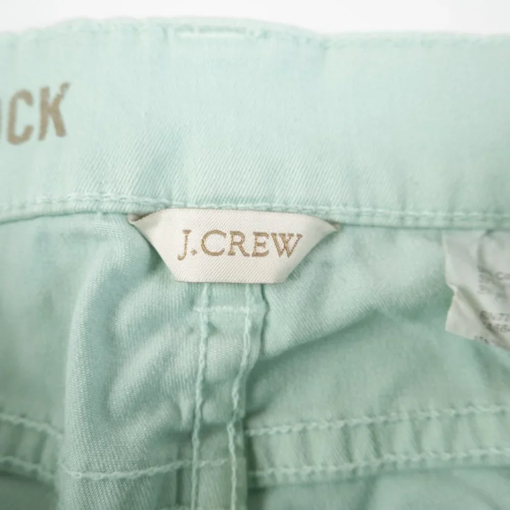 J. CREW Toothpick mint green ankle jeans size 28